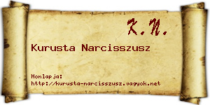 Kurusta Narcisszusz névjegykártya